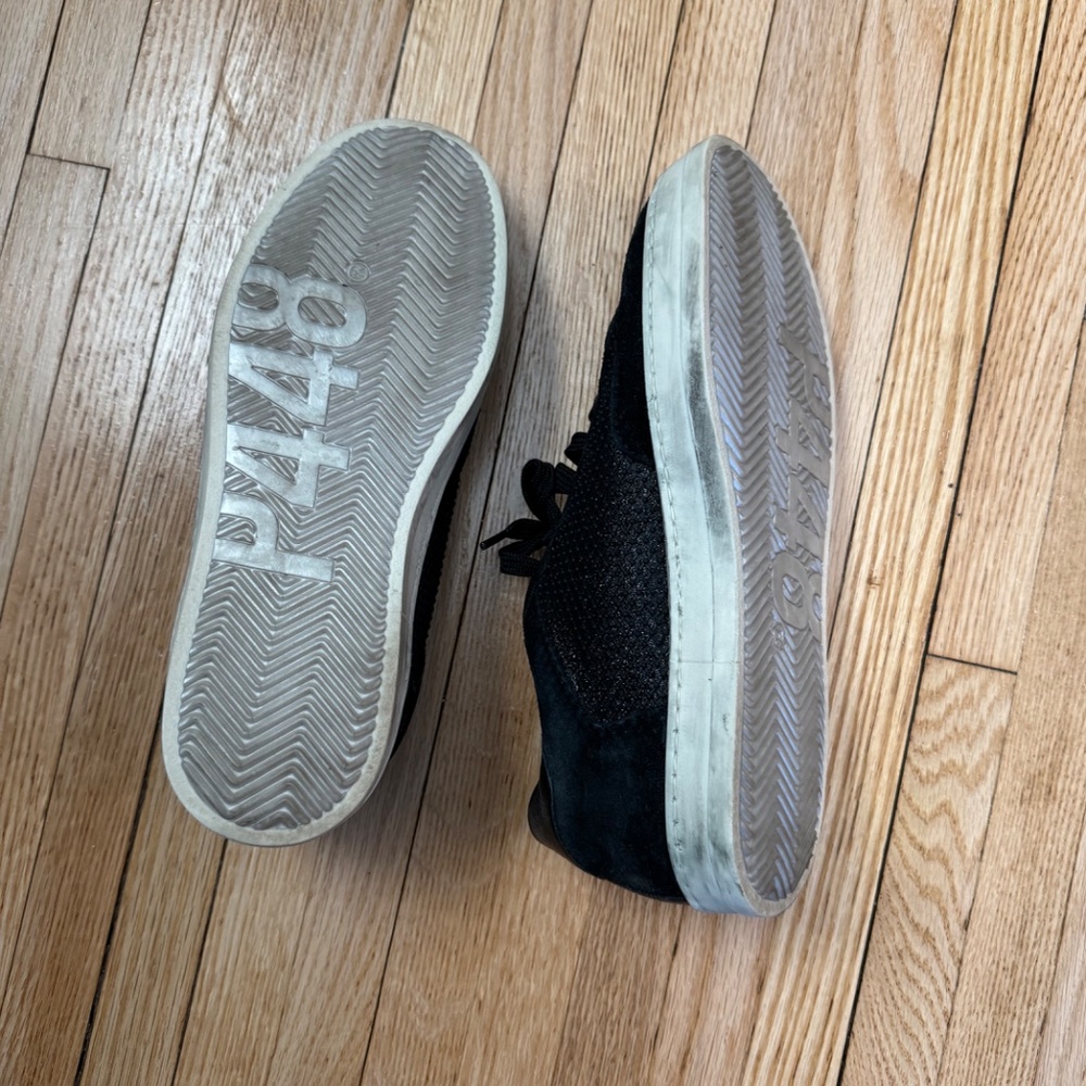 Women’s P448 black suede sneakers - Picture 3 of 3